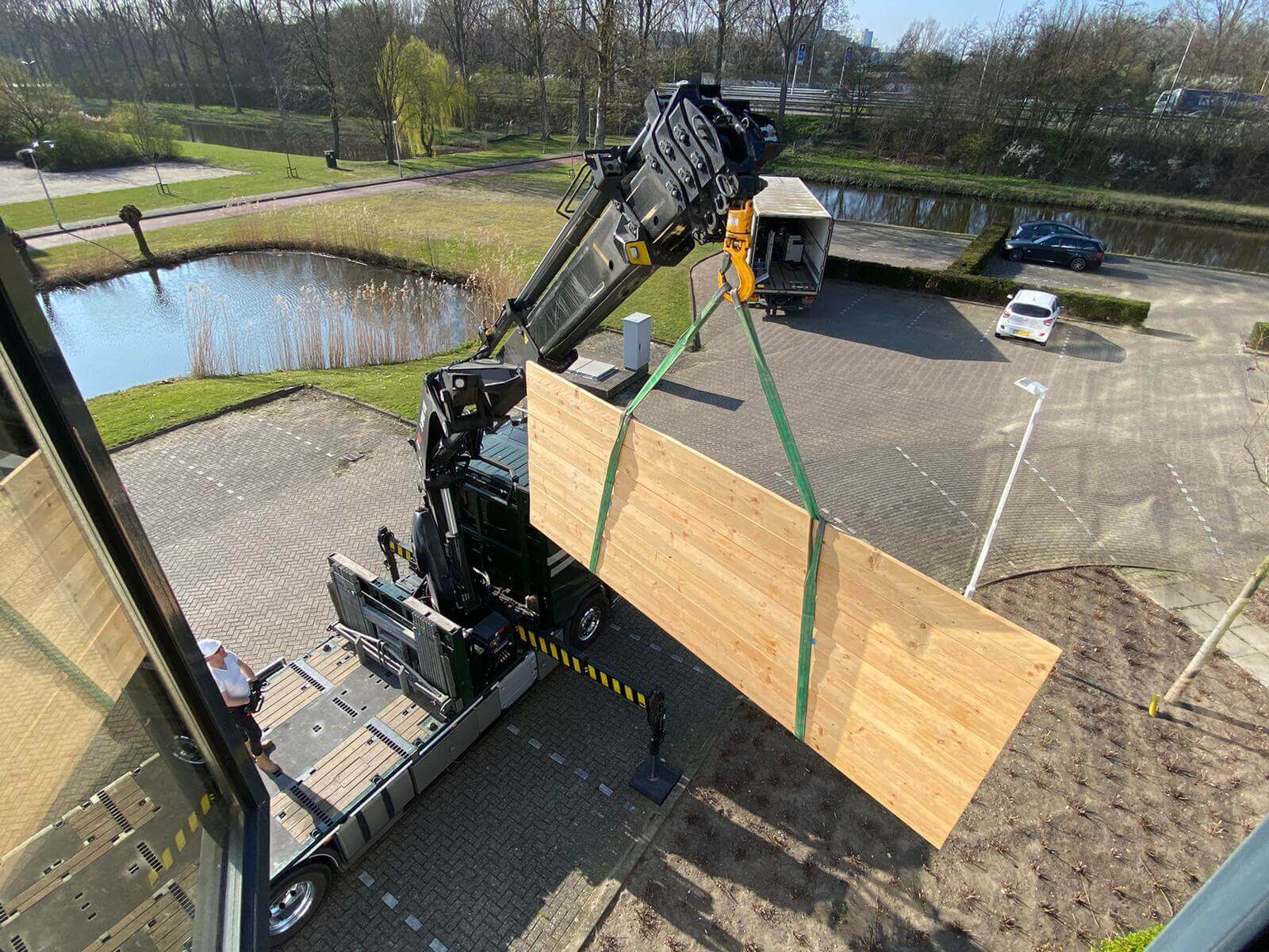 Gordijn Transport photo 1